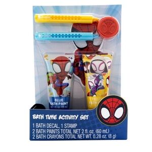 Marvel Spiderman Bath Time Activity Set (NEW)